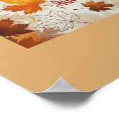 Hallo Minimalistisch "Autumn" Wall Art Poster – mo (Hoek)