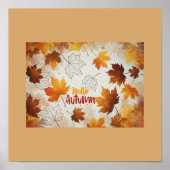 Hallo Minimalistisch "Autumn" Wall Art Poster – mo (Voorkant)