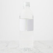 Hallo Minimalistisch Baby Baby shower Waterfles Etiket (Achterkant)