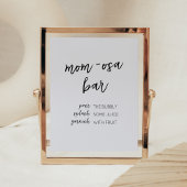 Hallo Minimalistisch Baby Modern Mom Osa Bar Poster