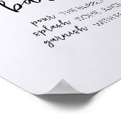 Hallo Minimalistisch Baby Modern Mom Osa Bar Poster (Hoek)