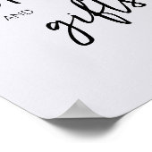 Hallo Minimalistisch Baby Poster (Hoek)