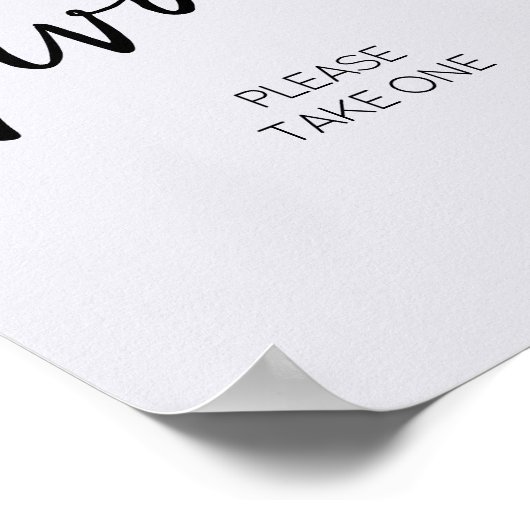 Hallo Minimalistisch Baby Poster (Hoek)