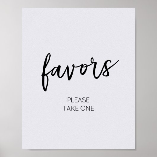 Hallo Minimalistisch Baby Poster (Voorkant)