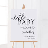 Hallo Minimalistisch Baby Poster