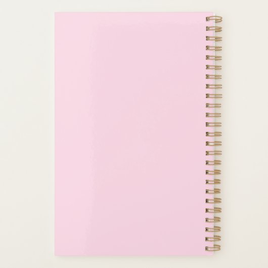 Hallo Minimalistisch roze 2026 Planner (Achterkant)
