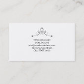 hallo Minimalistisch wit Visitekaartje (Achterkant)