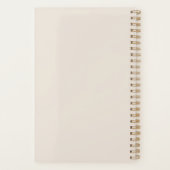 Hallo Minimalistisch zand 2026 Planner (Achterkant)