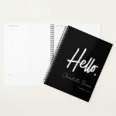 hallo minimalistisch zwart-wit planner (Display)