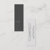 Hallo minimalistische Dots Mini Visitekaartje (Voorkant / Achterkant)