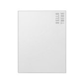 hallo minimalistische omlijsting notitieblok (Linkerzijde)