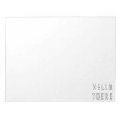 hallo minimalistische omlijsting notitieblok (Voorkant)