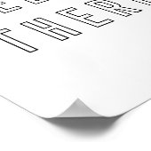 hallo minimalistische omlijsting poster (Hoek)