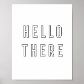 hallo minimalistische omlijsting poster (Voorkant)