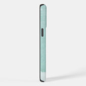 hallo Mint Linen Pattern iPhone 6 Plus Hoesje (Rechterkant)