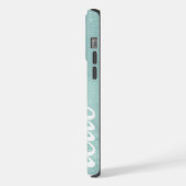 hallo Mint Linen Pattern iPhone 6 Plus Hoesje (Linkerkant)