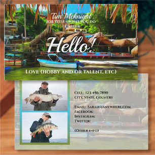 Hallo Mismaloya River 0331-oproepkaart Visitekaartje