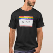 hallo m'n vrienden zijn Ze Hir Lgbtq niet binair T-shirt (Voorkant)