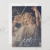 Hallo Modern 50ste verjaardagsfeestje Welkom Kaart (Achterkant)