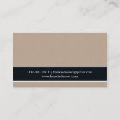 HALLO MODERN EENVOUDIG script trendy type kraft Visitekaartje (Achterkant)