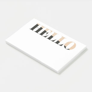 Hallo Modern Elegant Post-it® Notes