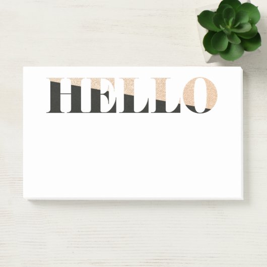 Hallo Modern Elegant Post-it® Notes (Kantoor)