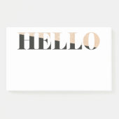 Hallo Modern Elegant Post-it® Notes (Voorkant)