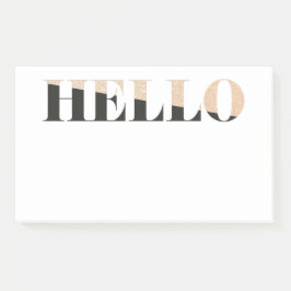 Hallo Modern Elegant Post-it® Notes