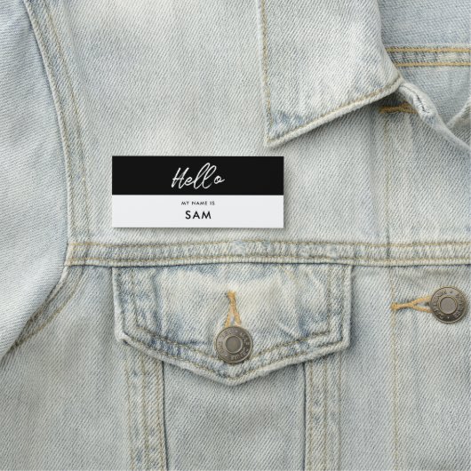 Hallo Modern is mijn naam Naamplaatje (In situ)