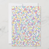 Hallo Modern Mozaïek Kleurrijk Kaart (Achterkant)