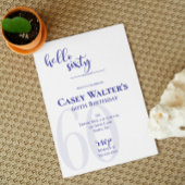 Hallo Modern Navy Blue Kaart