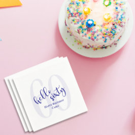 Hallo Modern Navy Blue Servet