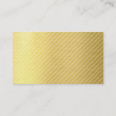 HALLO MODERN SCRIPT Hand getekend vet spot gouden Visitekaartje (Achterkant)