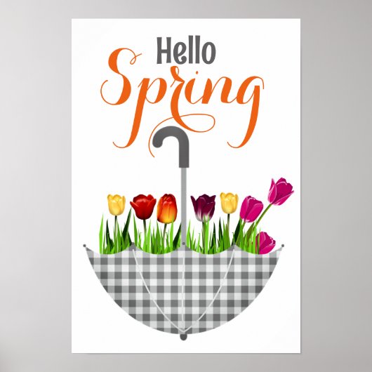 Hallo Modern - SPRING-citaat Poster (Voorkant)