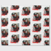 Hallo Modern Verjaardagspatroon Afbeelding Cadeaupapier (Vlak)