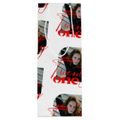 Hallo Modern Verjaardagspatroon Afbeelding Wijn Cadeautas (Achterkant)