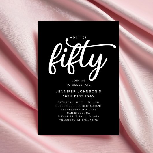 Hallo Modern Zwart Kaart