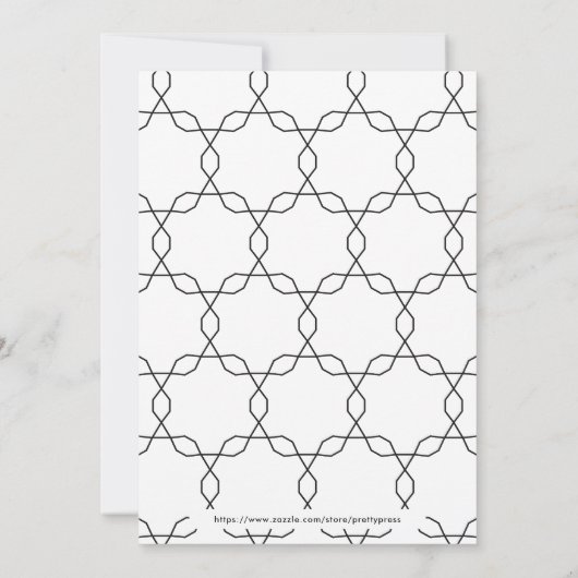 Hallo Moderne Boho Blush 40e verjaardag Kaart (Achterkant)