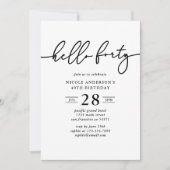 Hallo Moderne elegant Kaart (Voorkant)