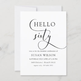 Hallo Moderne elegante kalligrafie Kaart