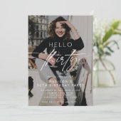 Hallo Moderne foto 30e verjaardag Kaart (Staand voorkant)