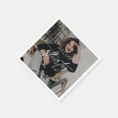 Hallo Moderne foto 30e verjaardag Servet (Hoek)