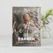 Hallo Moderne foto Kaart (Staand voorkant)