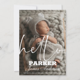 Hallo Moderne foto Kaart