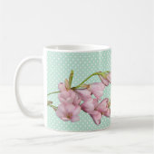 Hallo Moderne kersenbloesems Mint Groen! Koffiemok (Links)