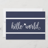 Hallo Moderne Marine Aankondiging (Achterkant)