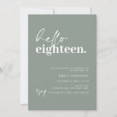 Hallo Moderne Sage Kaart (Voorkant)