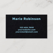 Hallo Moderne Squiggle Visitekaartje (Achterkant)