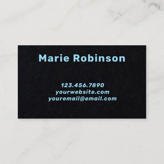 Hallo Moderne Squiggle Visitekaartje (Achterkant)