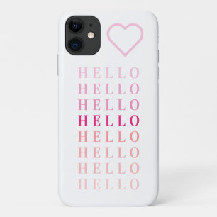 Hallo Moderne typografie Case-Mate iPhone Case
